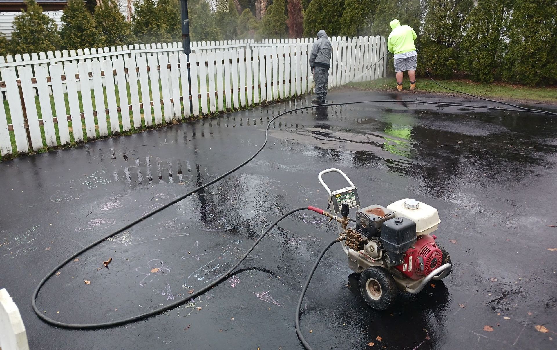 Pressure Washing Gutter Cleaning