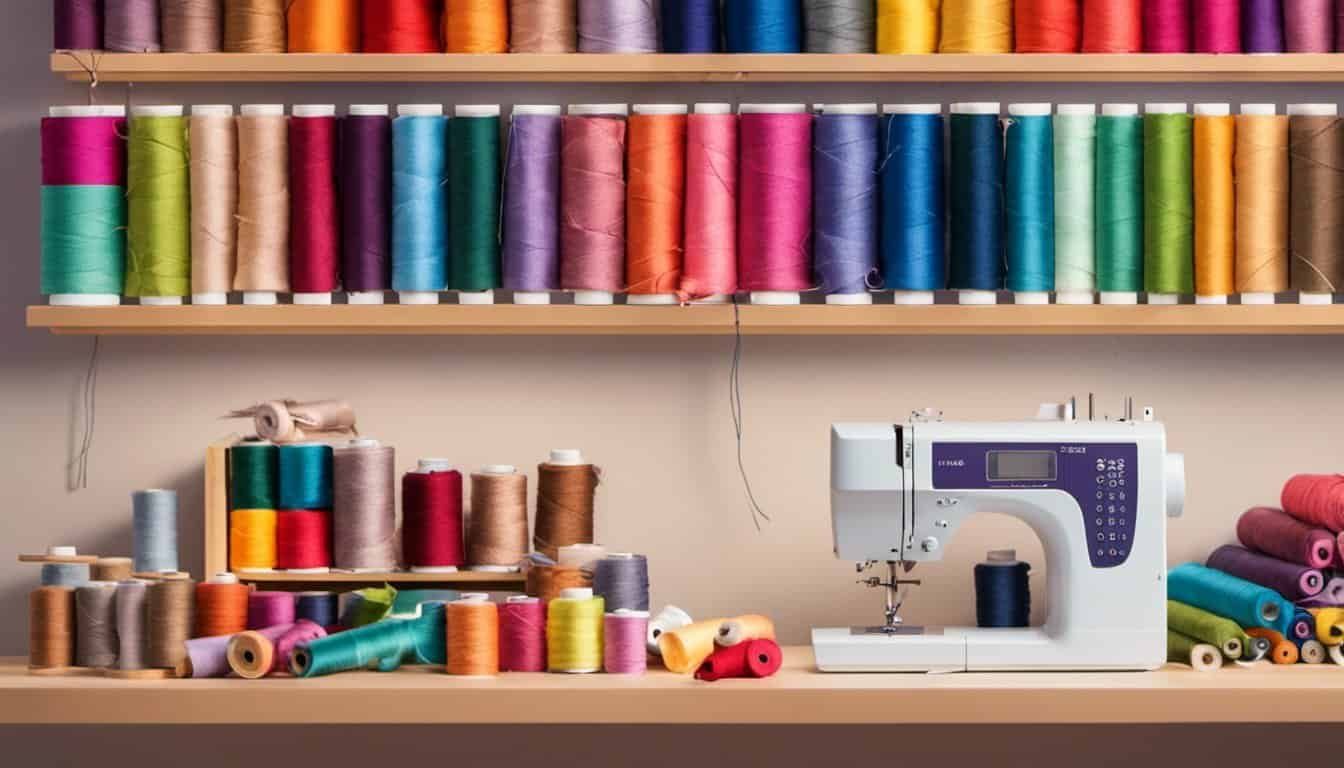 A sewing machine in action, the machine that puts everything together