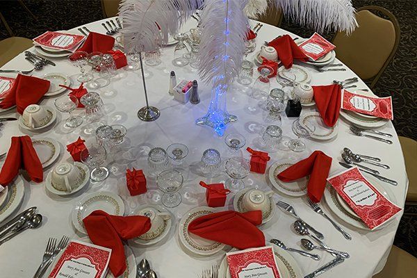 Table Setup At A Wedding — Chicagoland, IL — Design on a Dime Co Inc