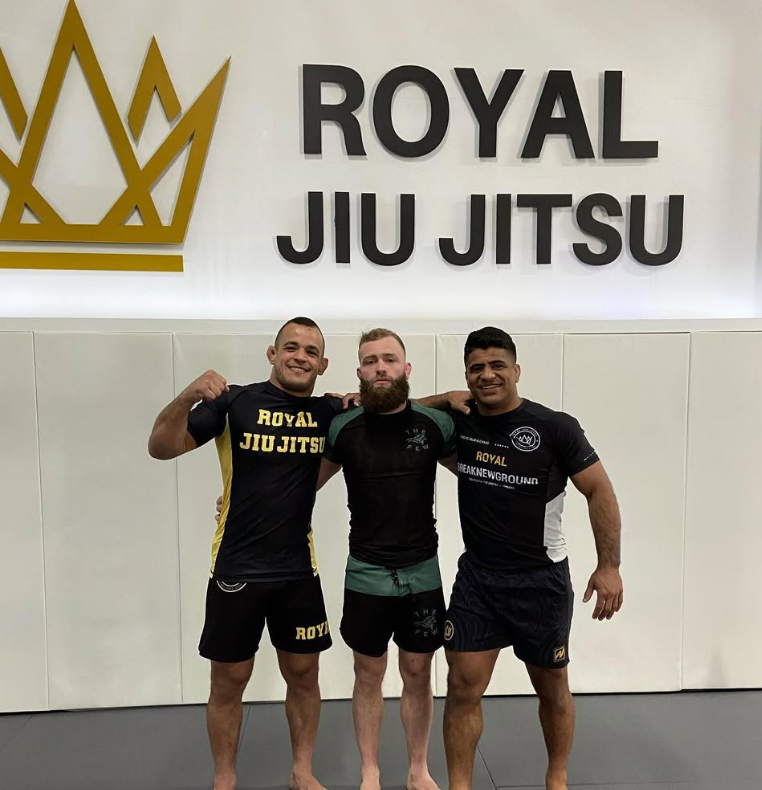 Adults training Brazilian Jiu Jitsu at Royal Jiu-Jitsu Queens in Queens, NY, building confidence.