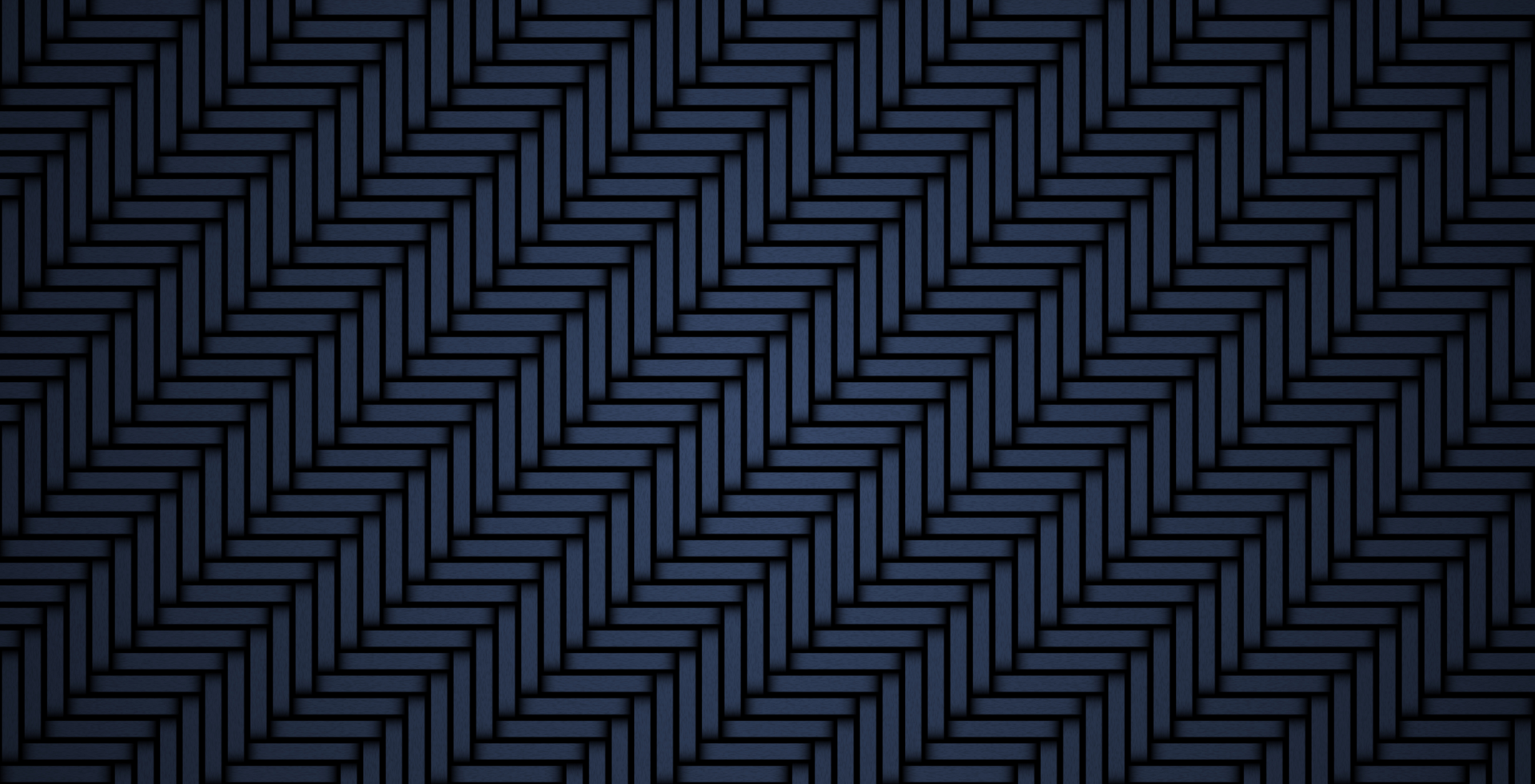 A dark blue background with a herringbone pattern