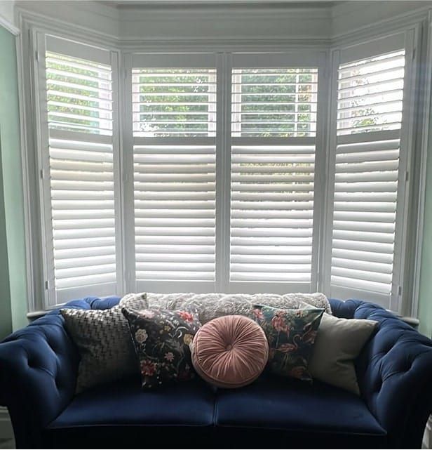 Berkshire tier on tier plantation shutters