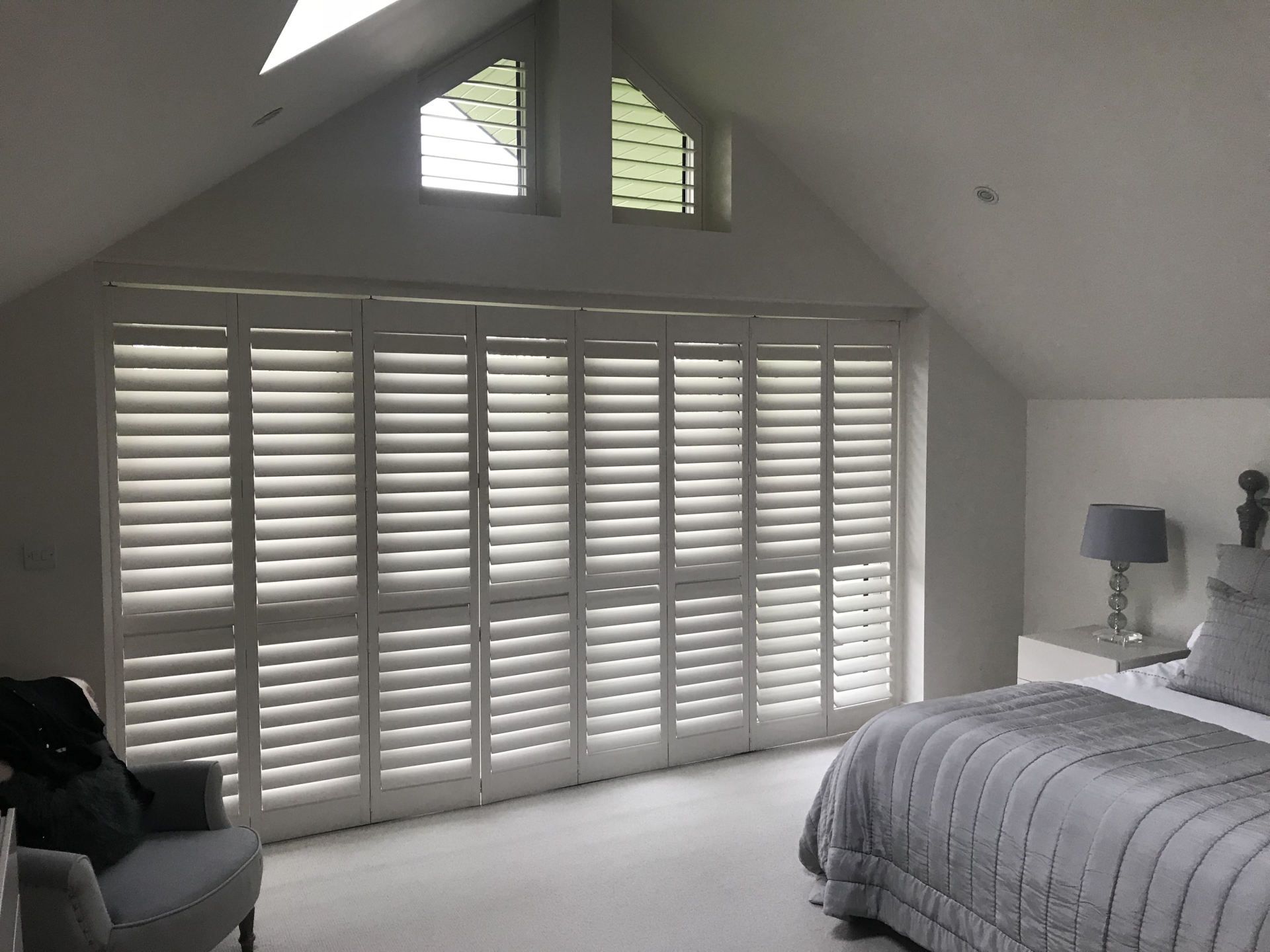 Berkshire tracked plantation shutters