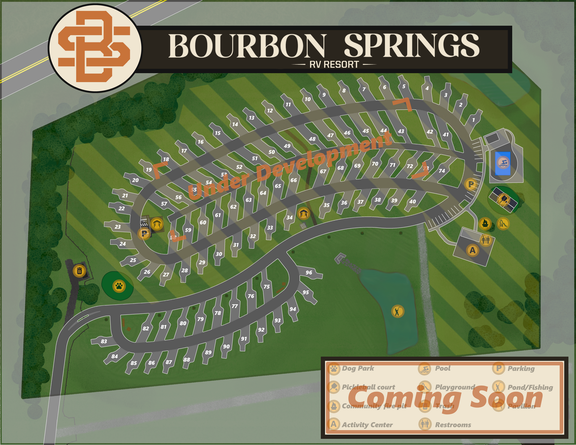 Spring Resort Map Bourbon Springs RV Resort