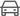 Front view of a white car icon with black outline