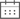Gray calendar icon with two tabs on top and six dots below
