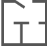 Gray icon of an open window with an upward arrow in the center