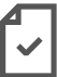 Document icon with a folded corner and a checkmark inside