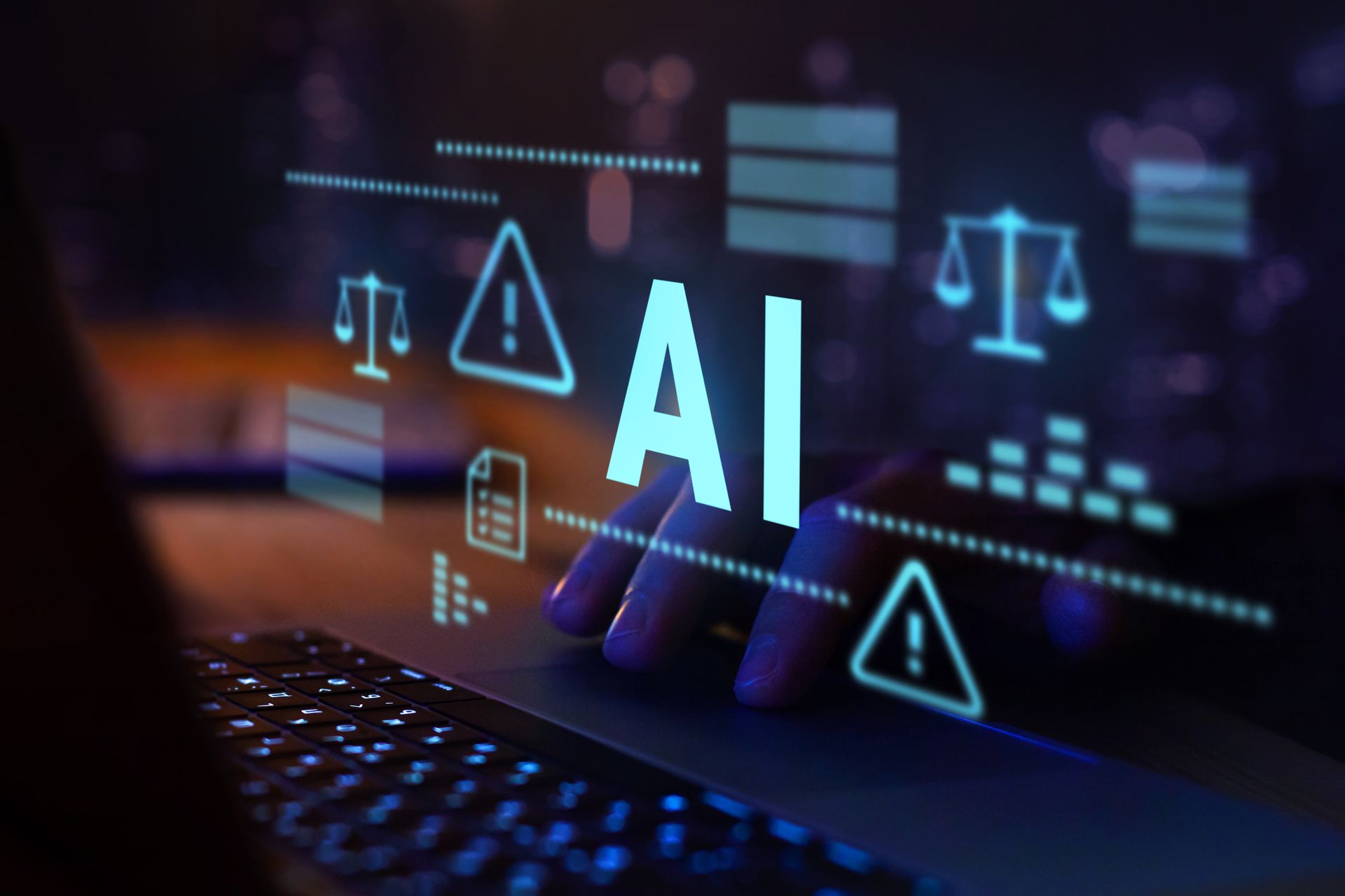 A person uses AI for help in the court process.
