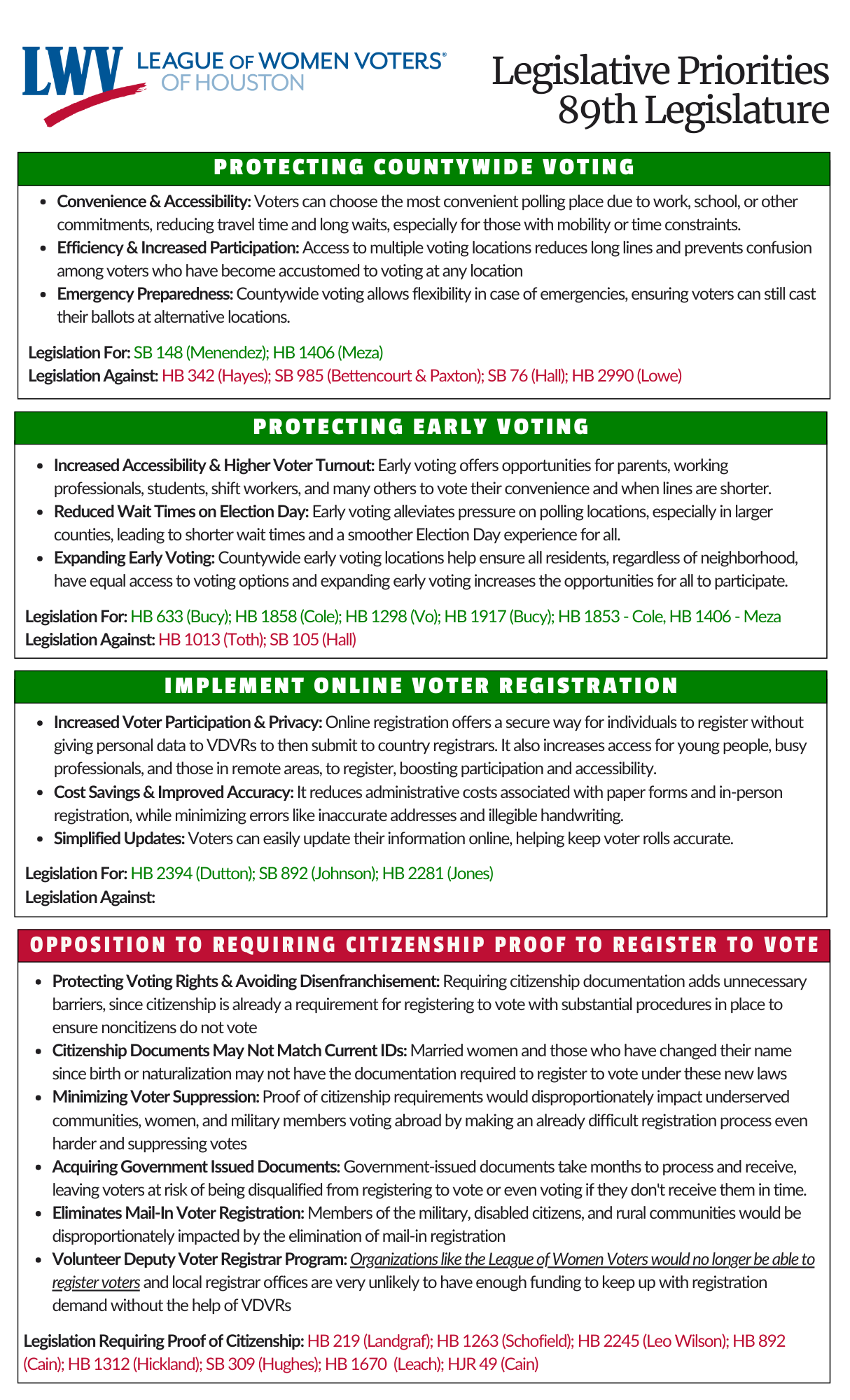 Click to Download LWV Houston Legislative Priorities