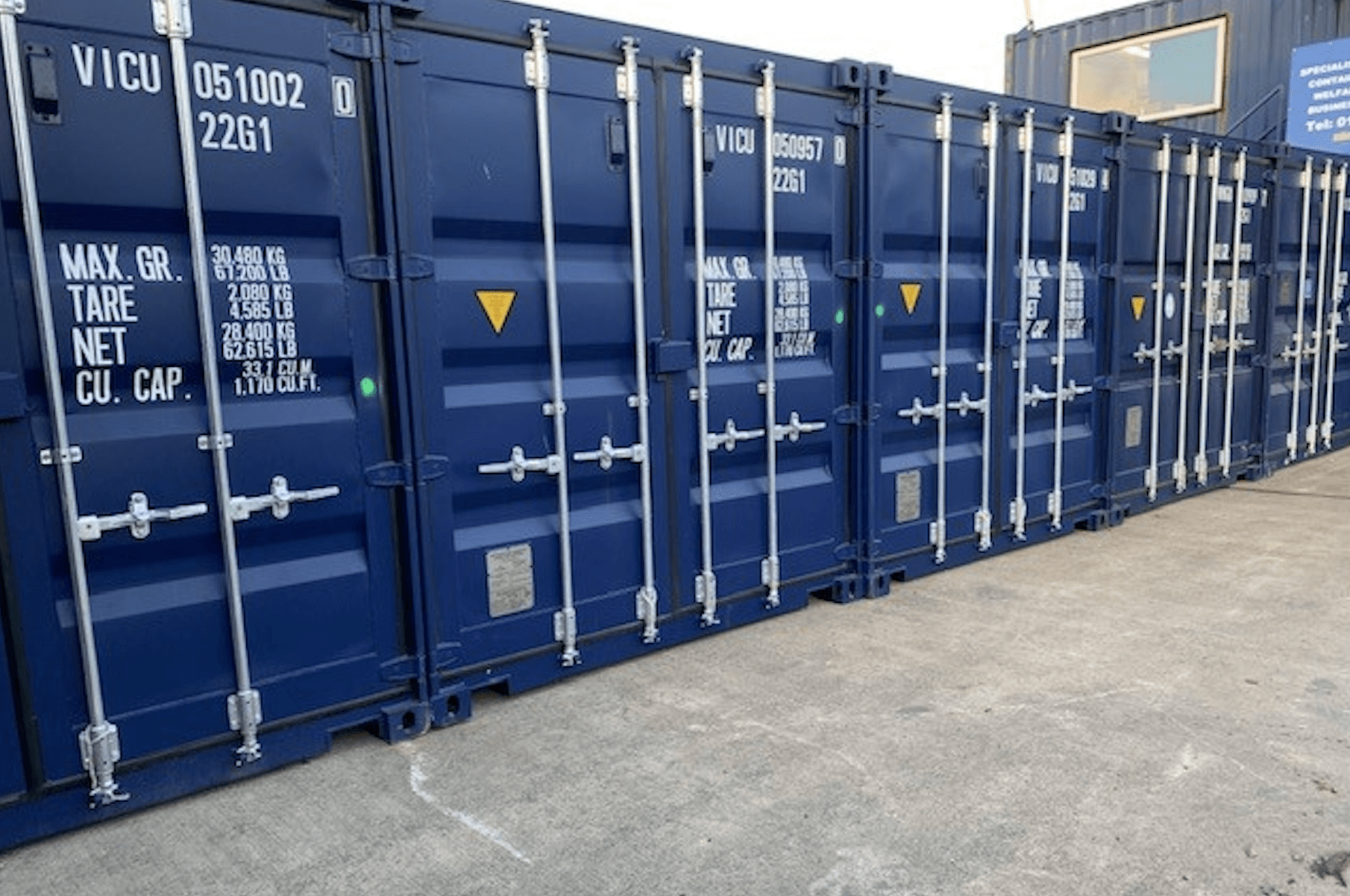 Self Storage Secure Solid Shipping Containers 24 Hour Access