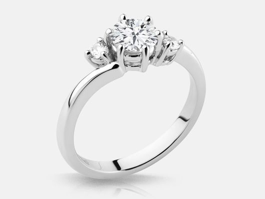 Three Stone Engagement Ring