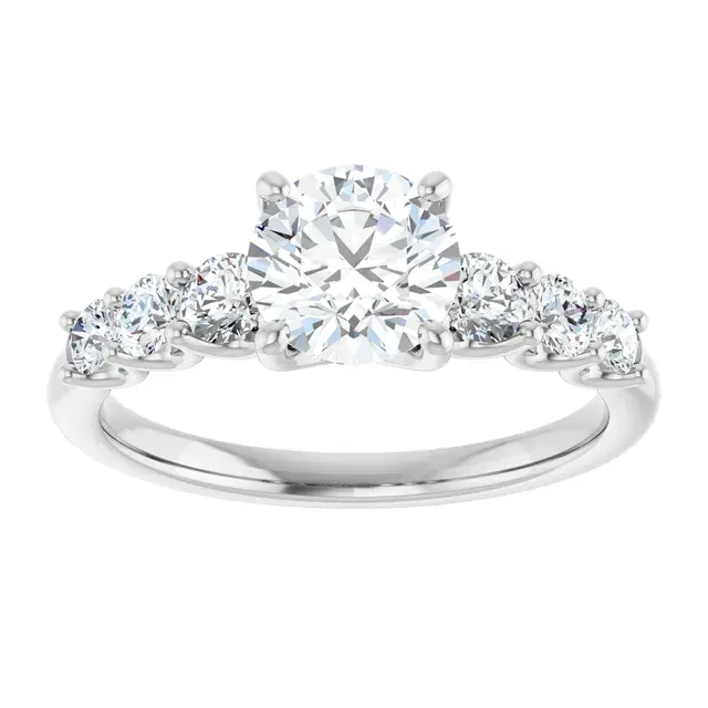No.10 seven stone engagement ring.
