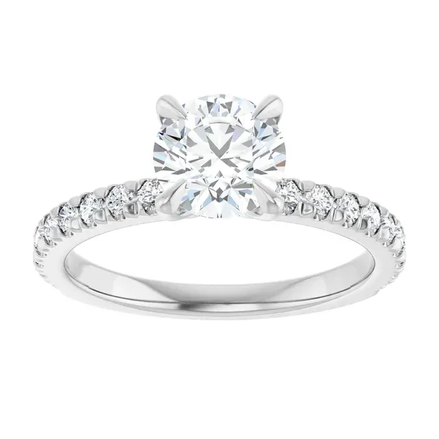 No.3 pavé engagement ring.
