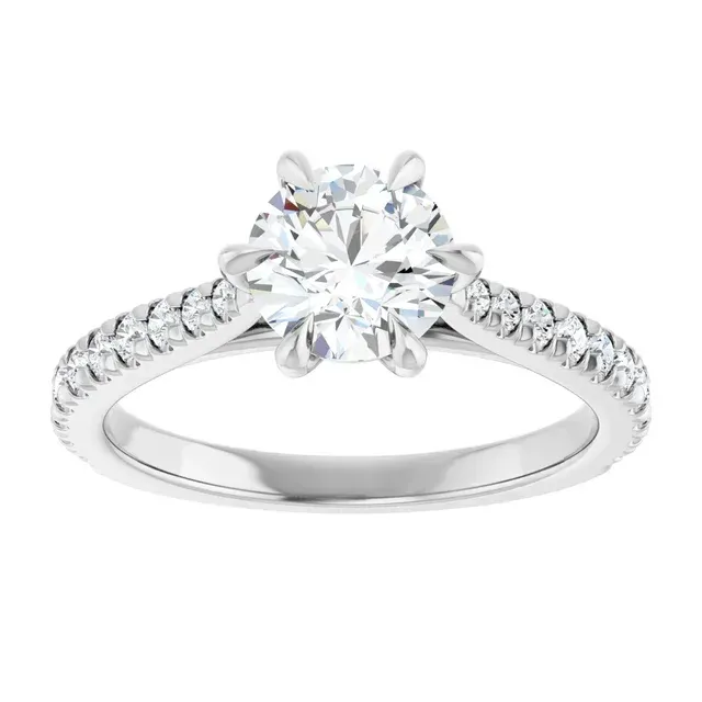No.4 pavé engagement ring.
