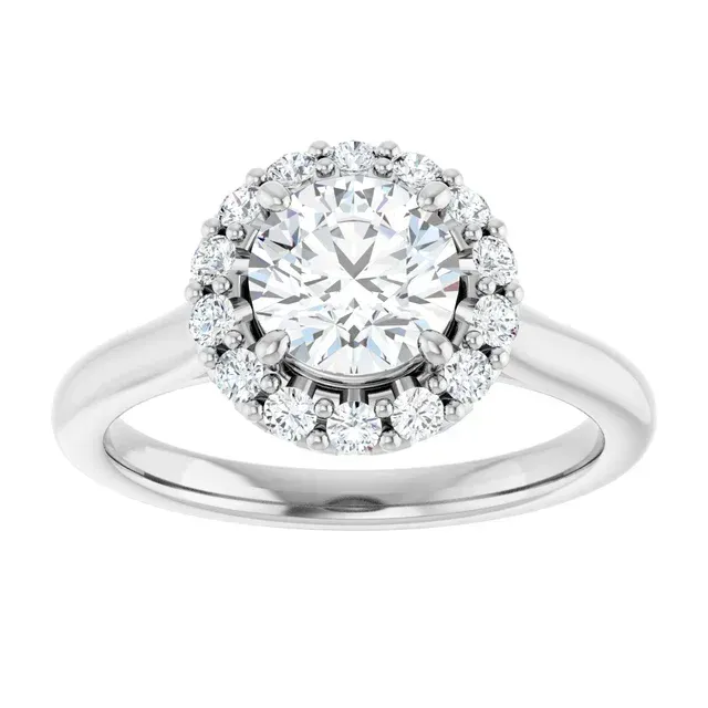 No.5 halo engagement ring.