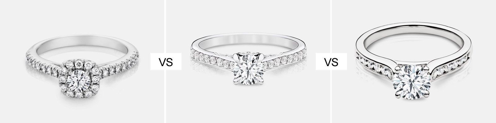 U Set vs Bead Set vs Channel Set Engagement Ring