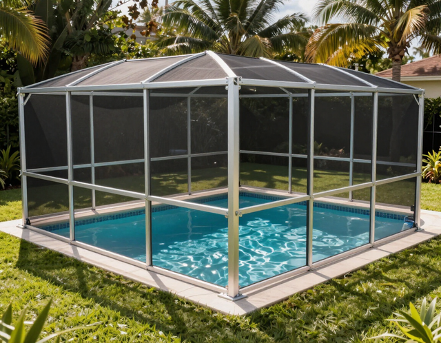 Rescreened pool cage Melbourne FL