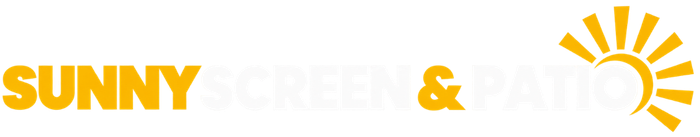 Yellow “SUNNY” text with a sun icon and an ampersand on a white background