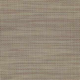Close-up of beige woven fabric with a repeating grid texture