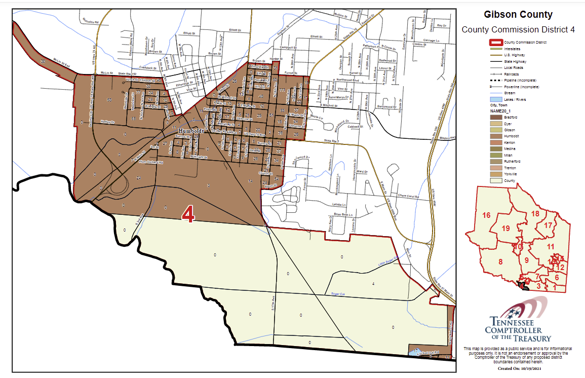 District Maps Gibson County Election Commission
