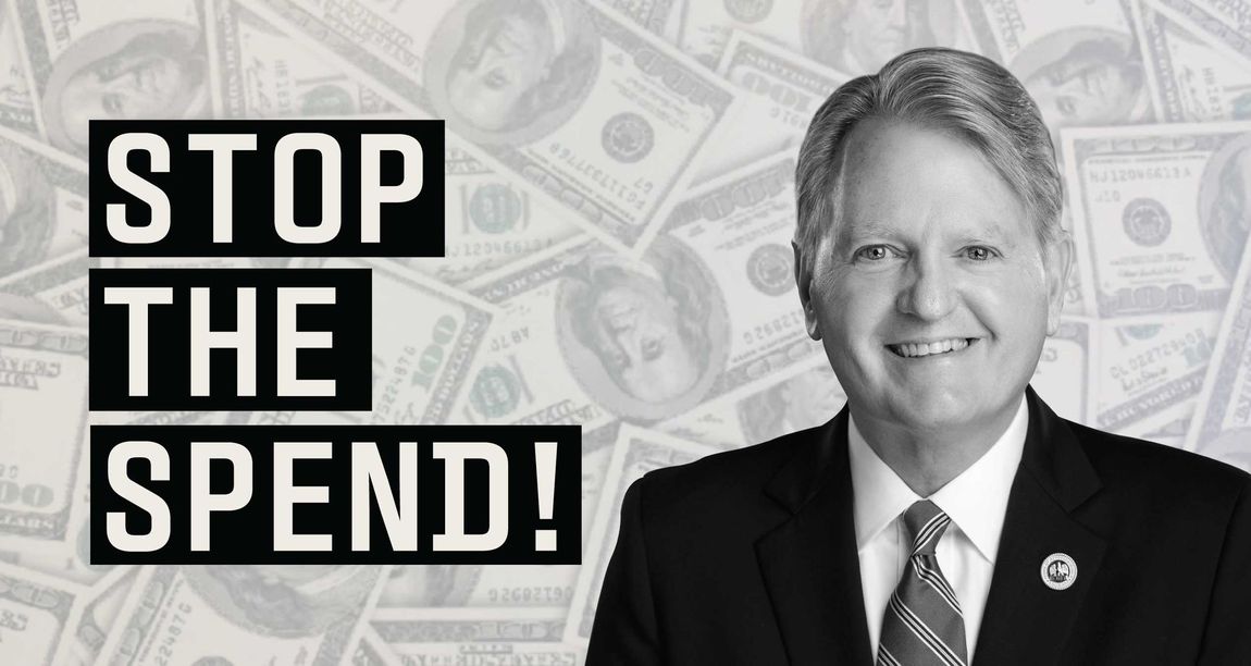 STOP THE SPEND! Website Banner