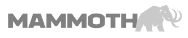 Mammoth logo with gray text and a gray mammoth illustration.