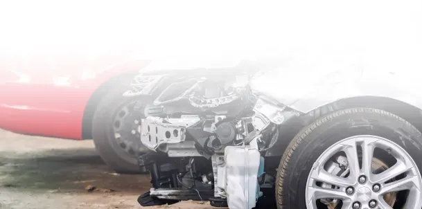 Car with damage from collision for Auto Body Collision Repair | Jimmy's Auto Outlet