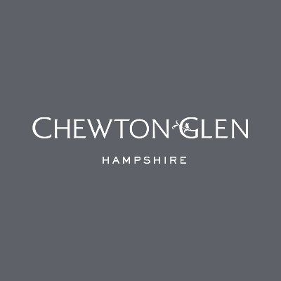 Chewton Glen logo with white text on a grey background: 