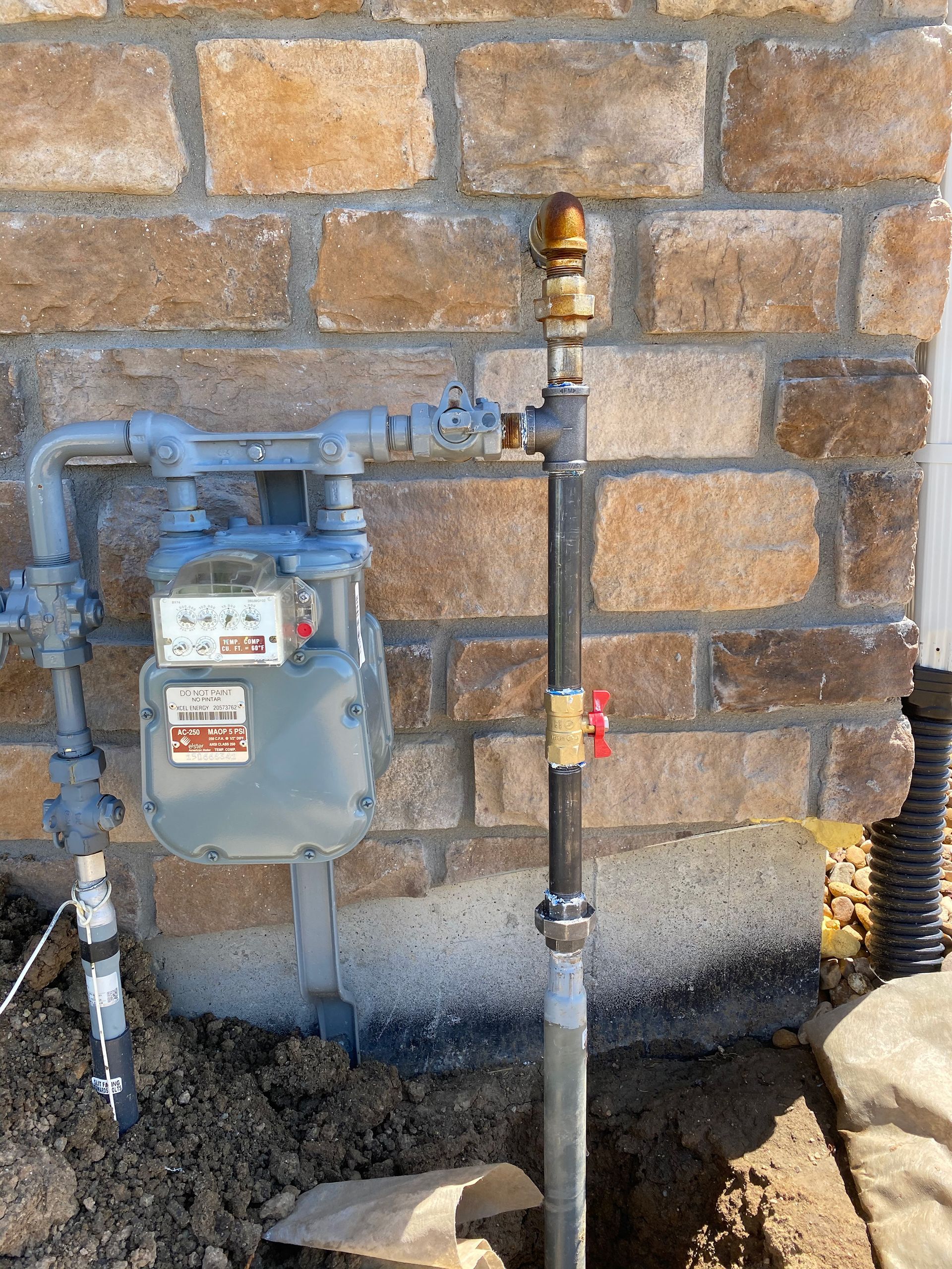 Gas line installation from Modtech.