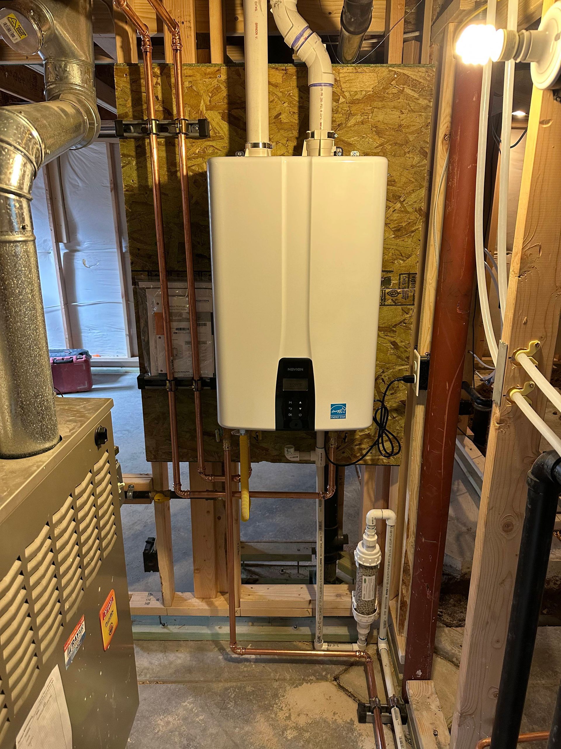 Tankless water heater service in Lakewood, CO.