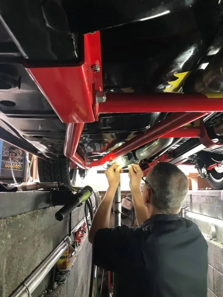 Our Mechanic is Repairing a Classic Car in Spring Valley, CA | Ed Hanson's Muffler Service