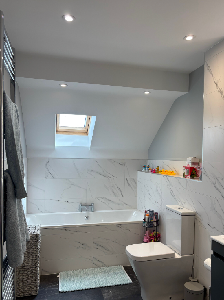 Family Bathroom Renovation Project Results 