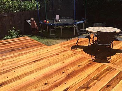 boerne custom wood deck sealed