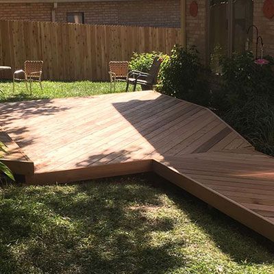 custom wood deck