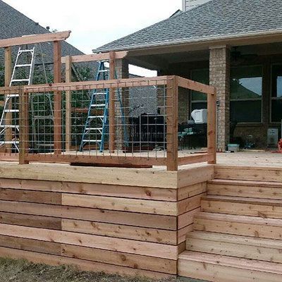 custom wood deck