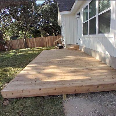 custom wood deck
