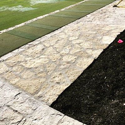 custom hardscape stone pathway