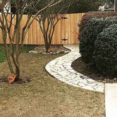 boerne custom hardscape stone path