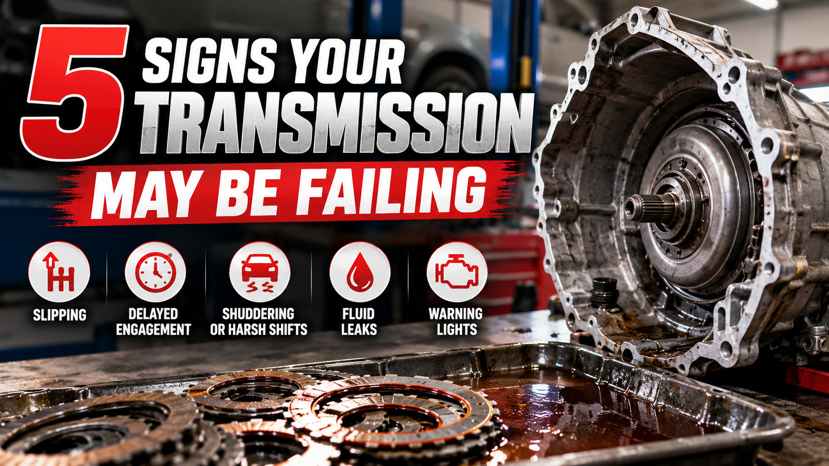 Five warning signs of possible automatic transmission problems