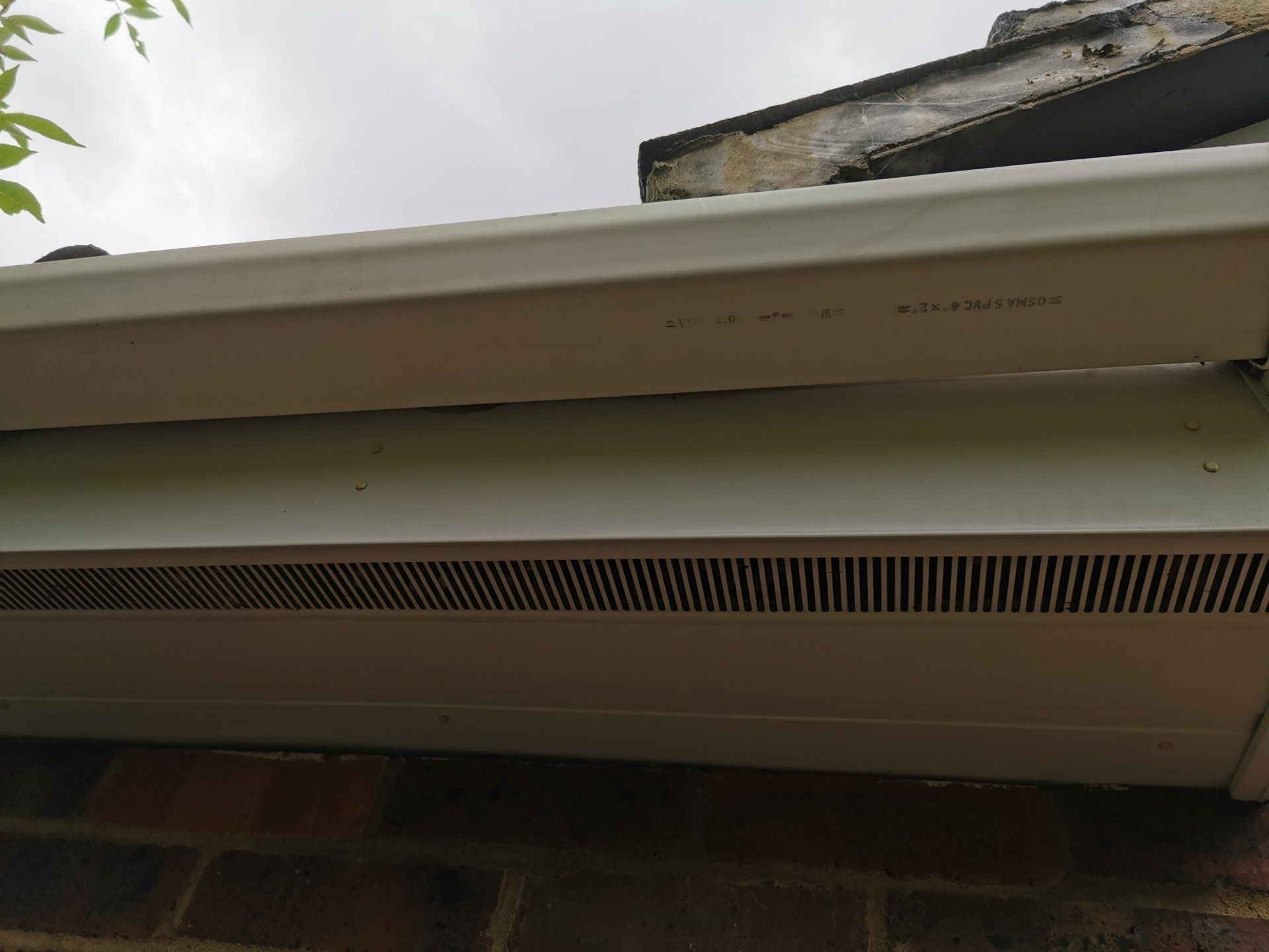 Gutters cleaned