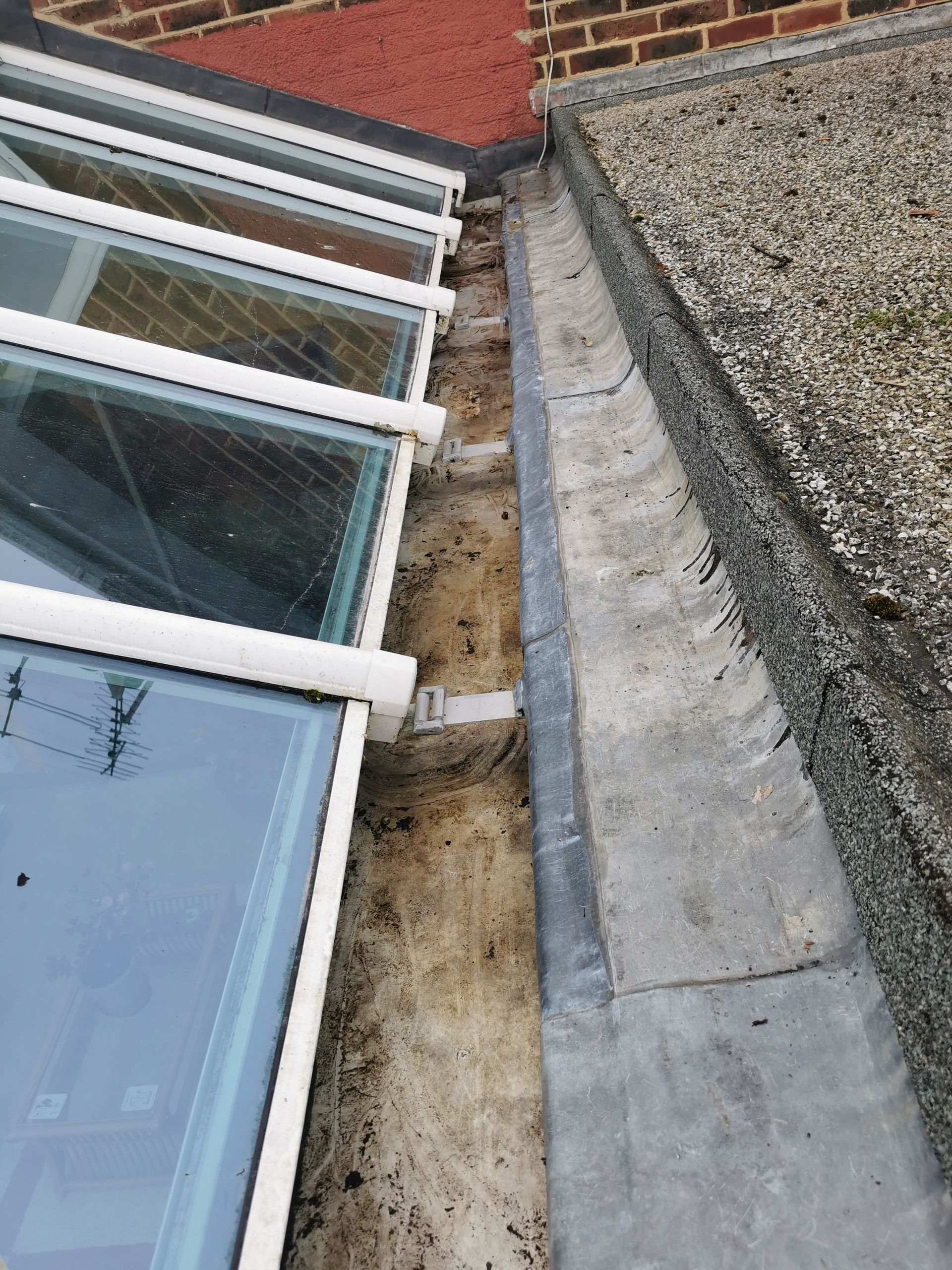 Cleared gutters