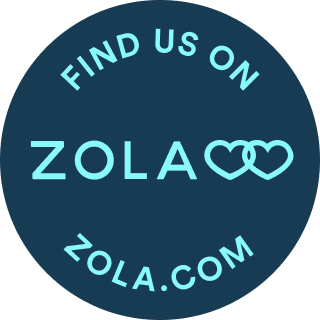 A circular logo on a dark blue background with light blue text reading 