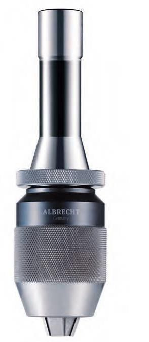 Silver cylindrical handle with textured knurled grip and a small tapered tip, shown vertically on white background