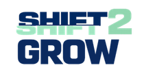 A logo for a company called shift advertising