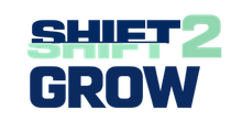 A logo for a company called shift advertising