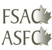 FSAC/ASFC logo in gray with two maple leaves on white background
