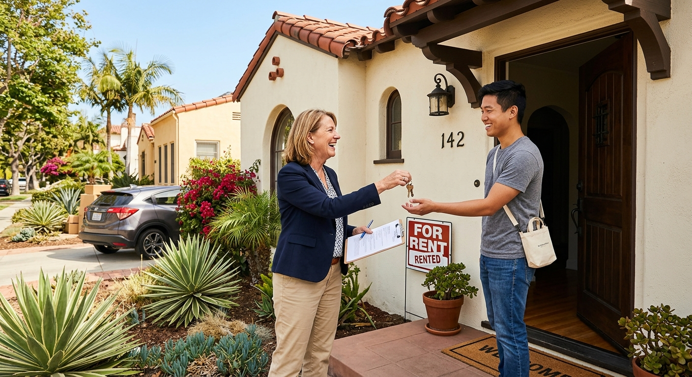 Suburban California rental home with a