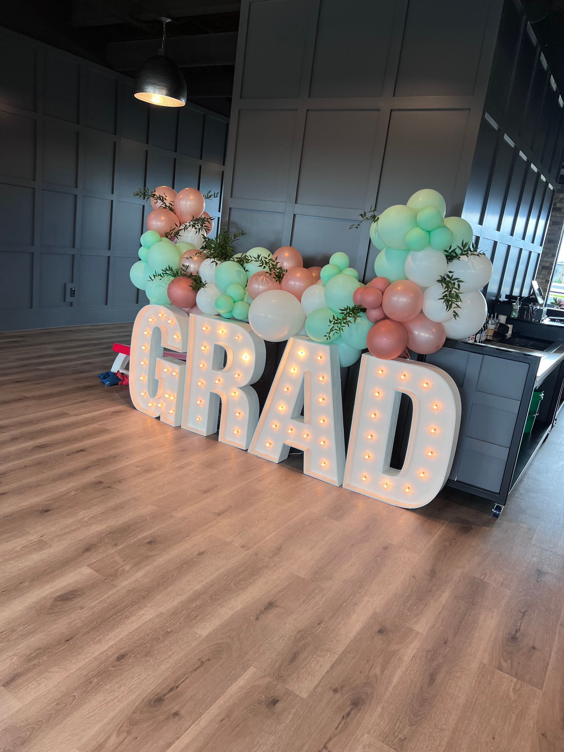 Custom balloon backdrops and decor for private parties by Squeak Balloon & Decor