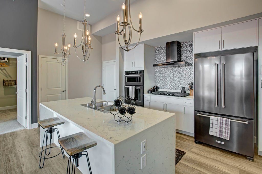 Spacious apartment floor plan at Woodin Creek Village.